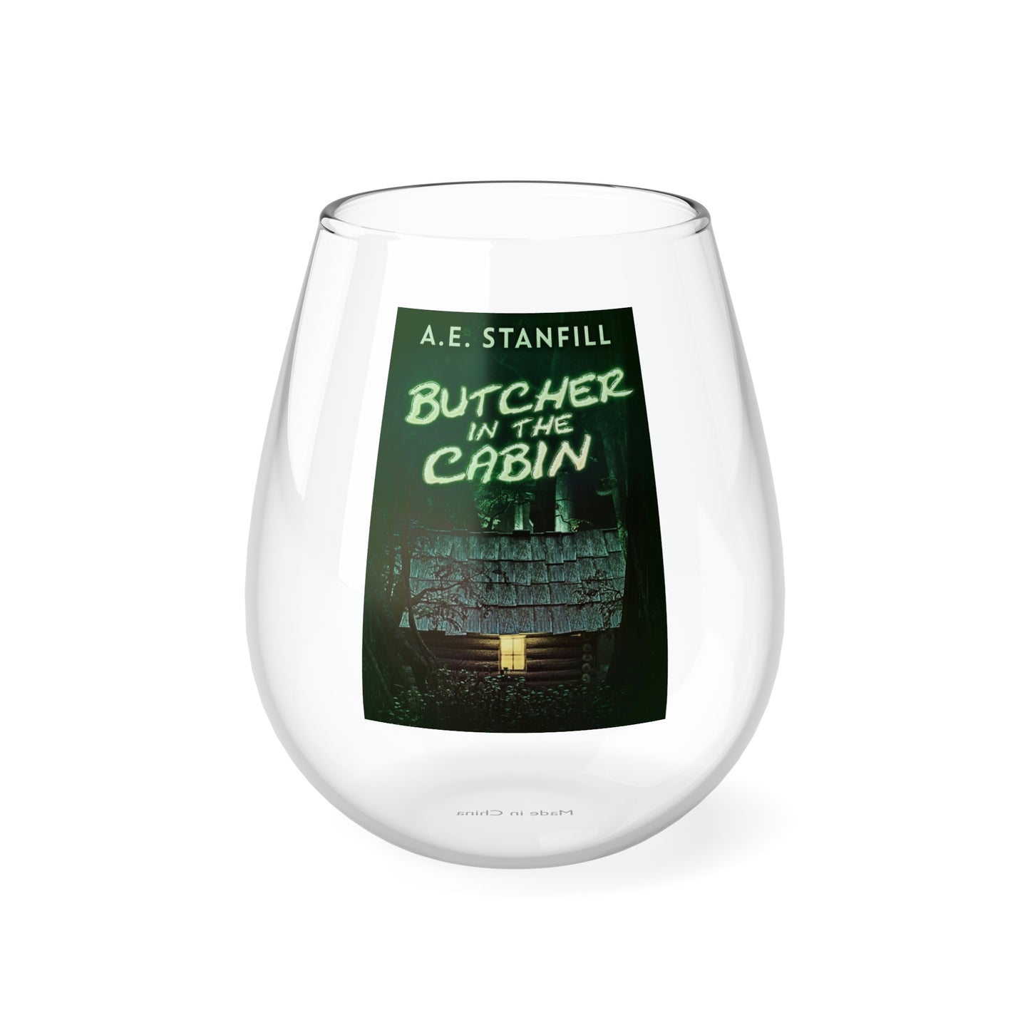 Butcher In The Cabin - Stemless Wine Glass, 11.75oz