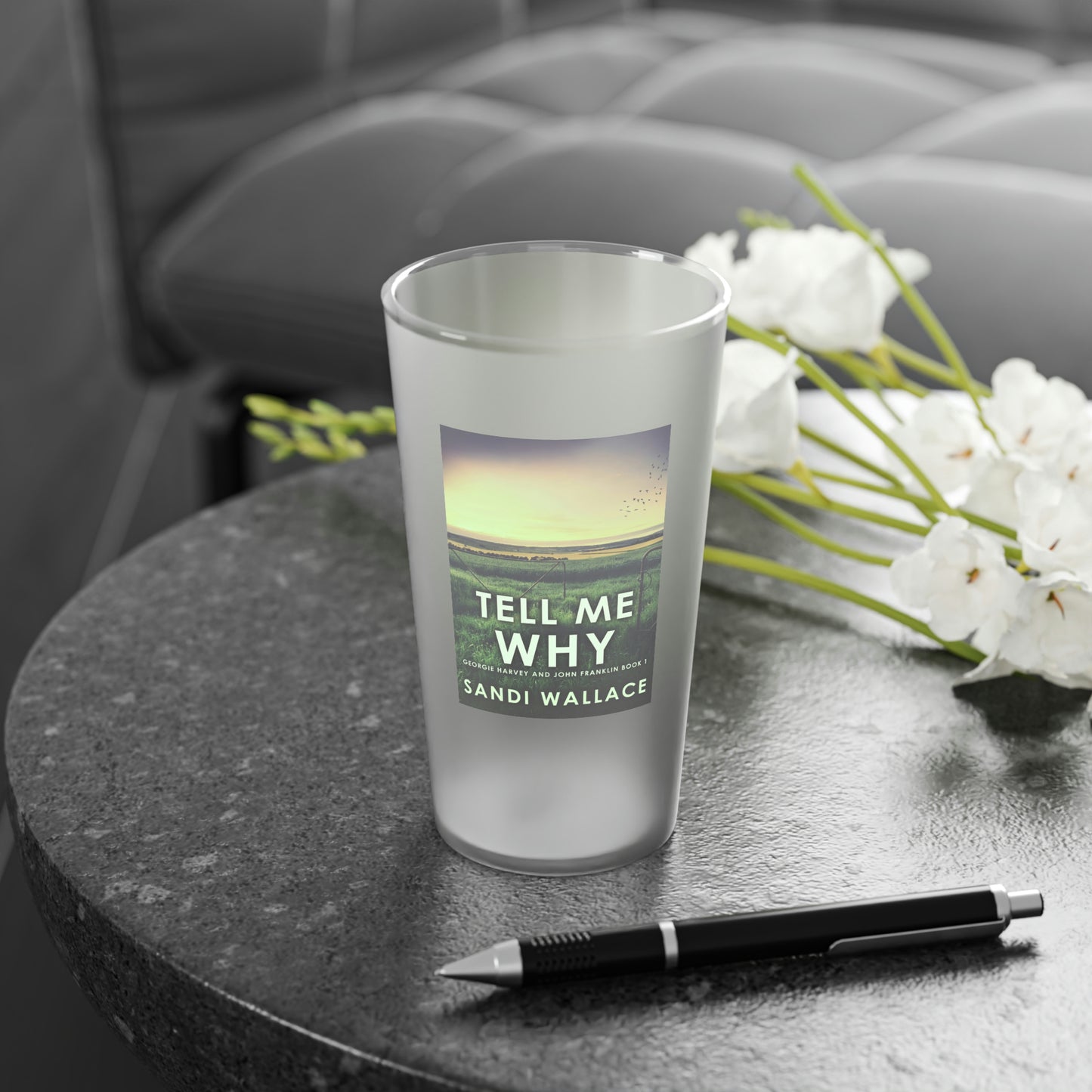 Tell Me Why - Frosted Pint Glass