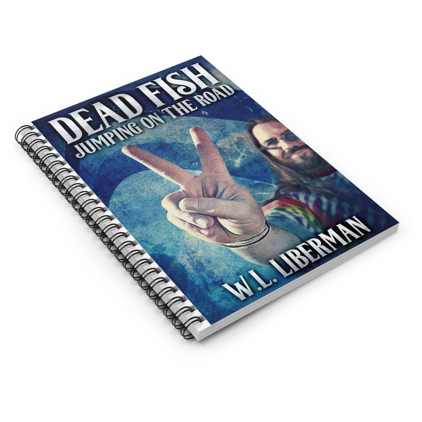 Dead Fish Jumping On The Road - Spiral Notebook