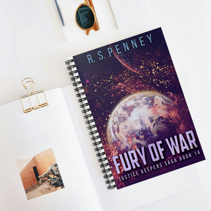 Fury Of War - Spiral Notebook