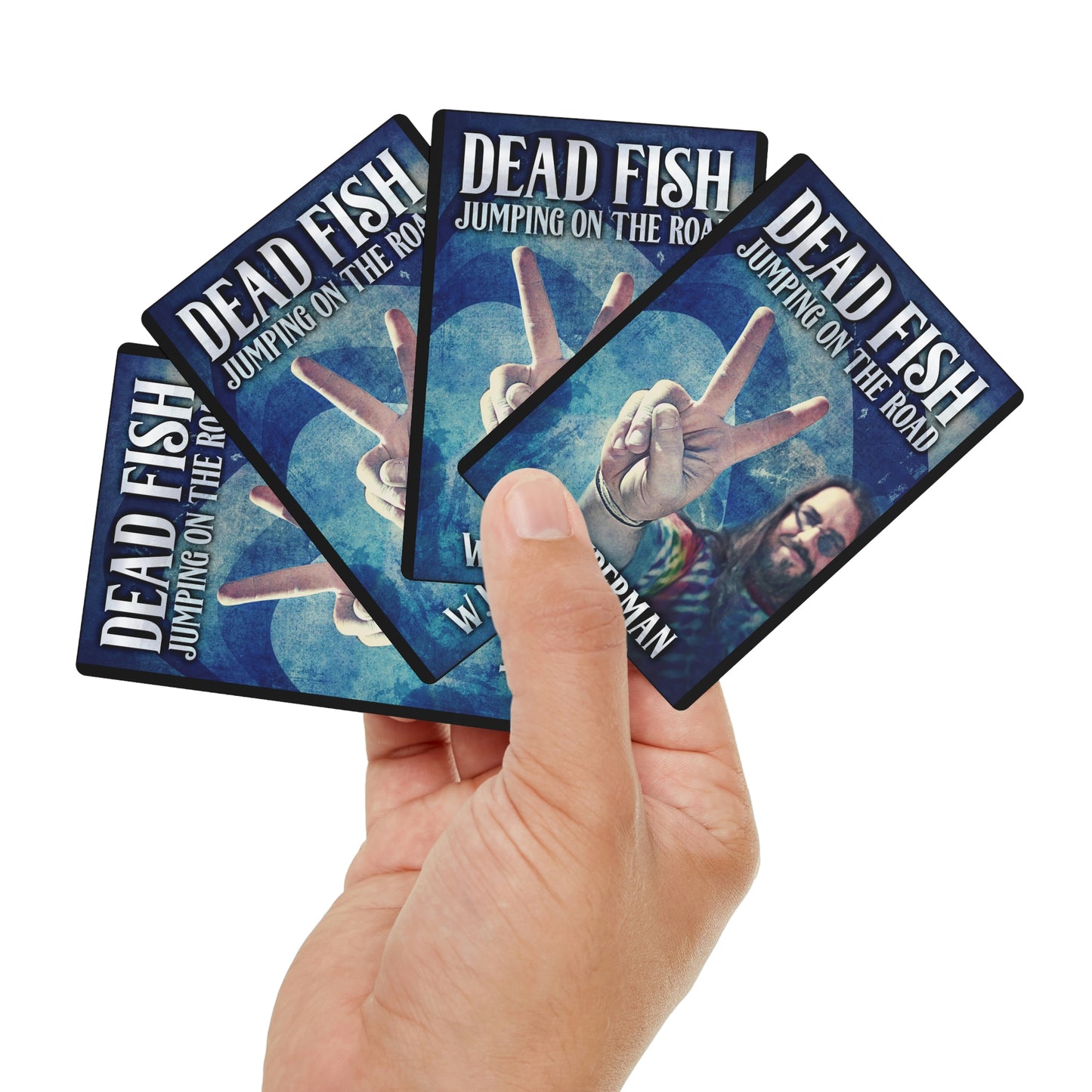 Dead Fish Jumping On The Road - Playing Cards