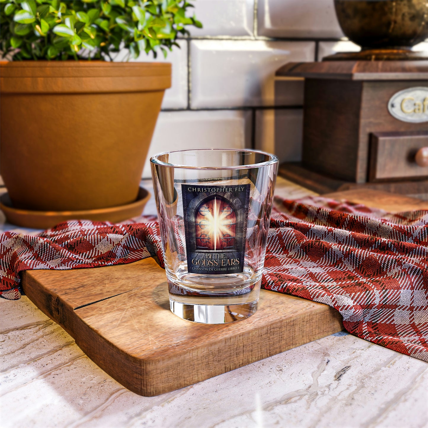 By The Gods's Ears - Shot Glass, 1.5oz