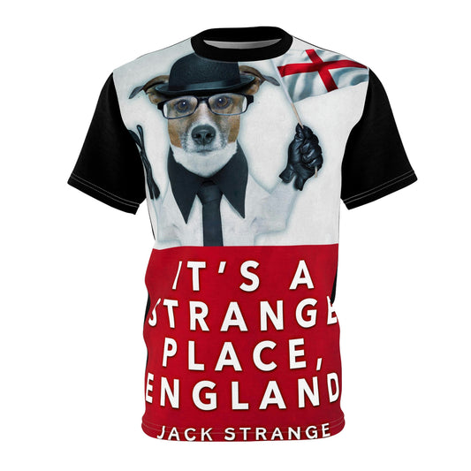 It's A Strange Place, England - Unisex All-Over Print Cut & Sew T-Shirt