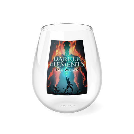 Darker Elements - Stemless Wine Glass, 11.75oz