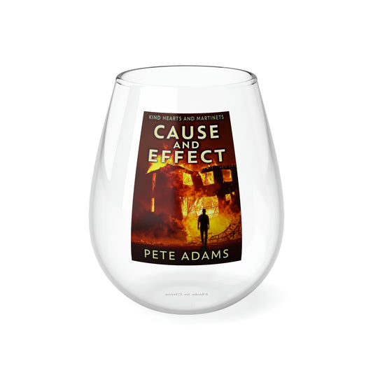 Cause And Effect - Stemless Wine Glass, 11.75oz