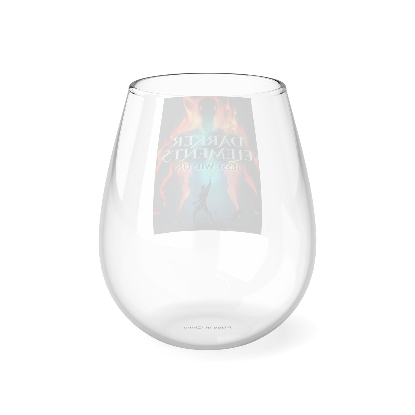 Darker Elements - Stemless Wine Glass, 11.75oz