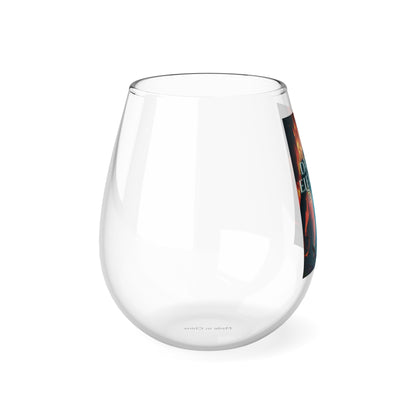 Darker Elements - Stemless Wine Glass, 11.75oz