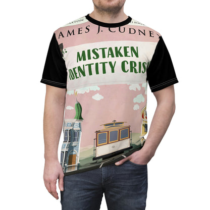 Mistaken Identity Crisis - Unisex All-Over Print Cut & Sew T-Shirt