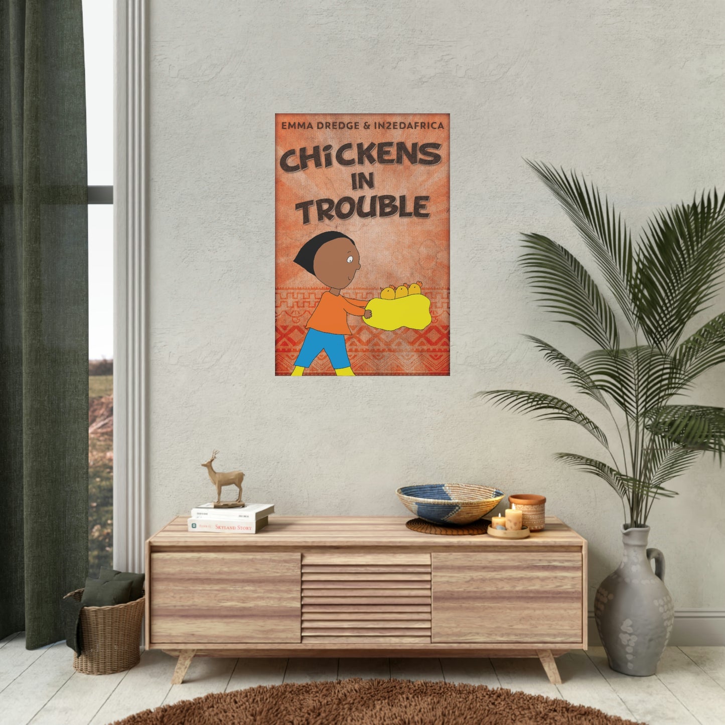 Chickens In Trouble - Rolled Poster