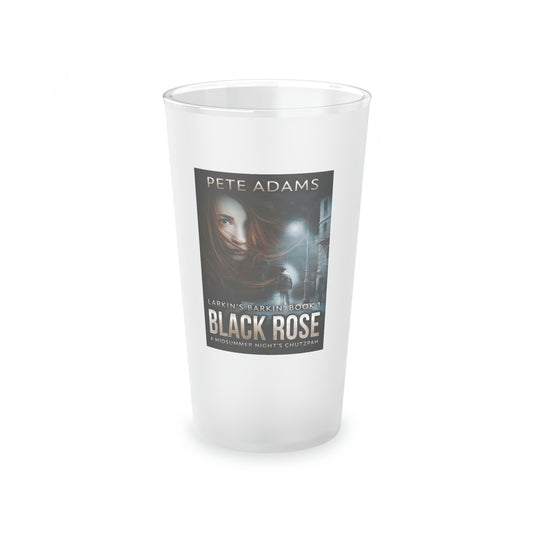 Black Rose - Frosted Pint Glass