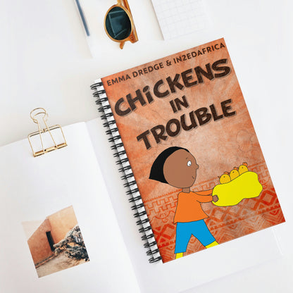 Chickens In Trouble - Spiral Notebook