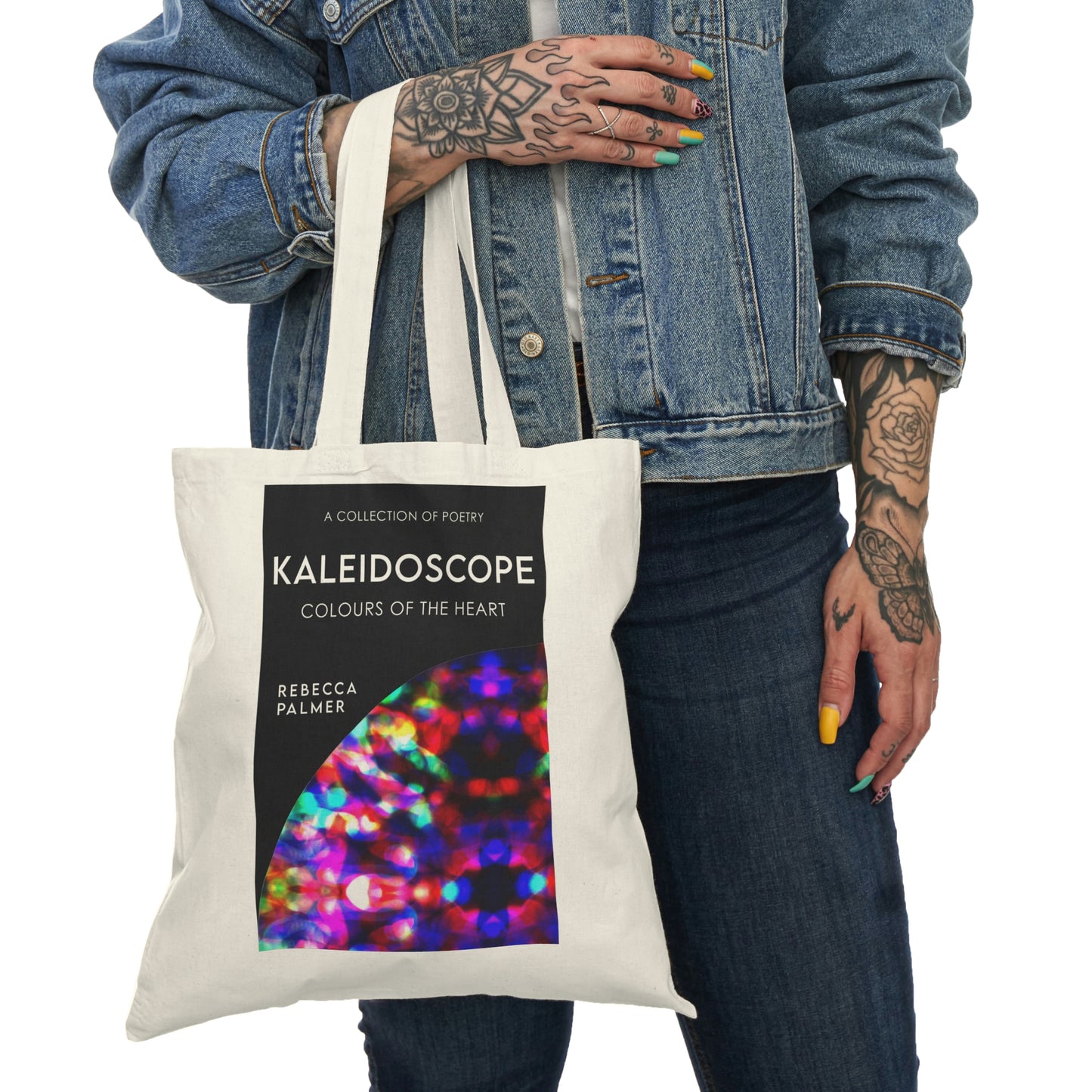 Kaleidoscope - Colours Of The Heart - Natural Tote Bag