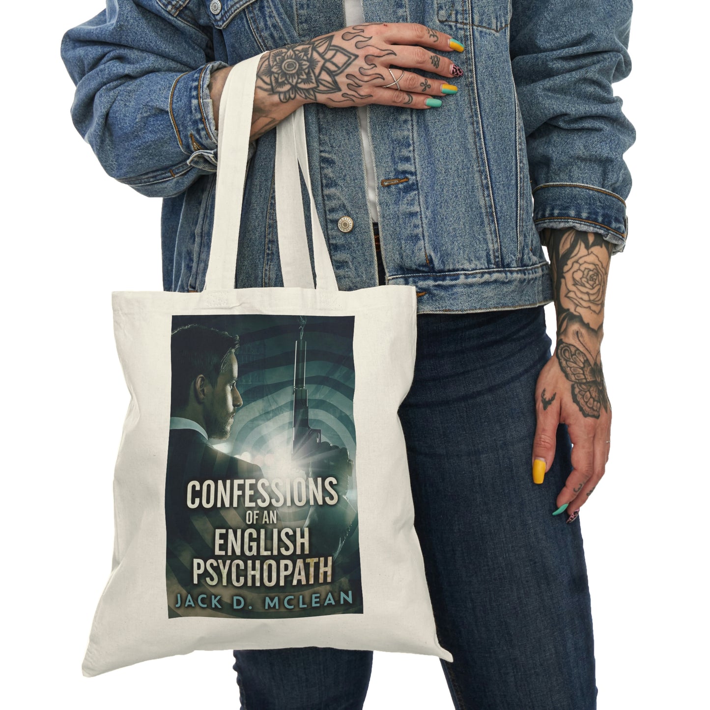 Confessions Of An English Psychopath - Natural Tote Bag