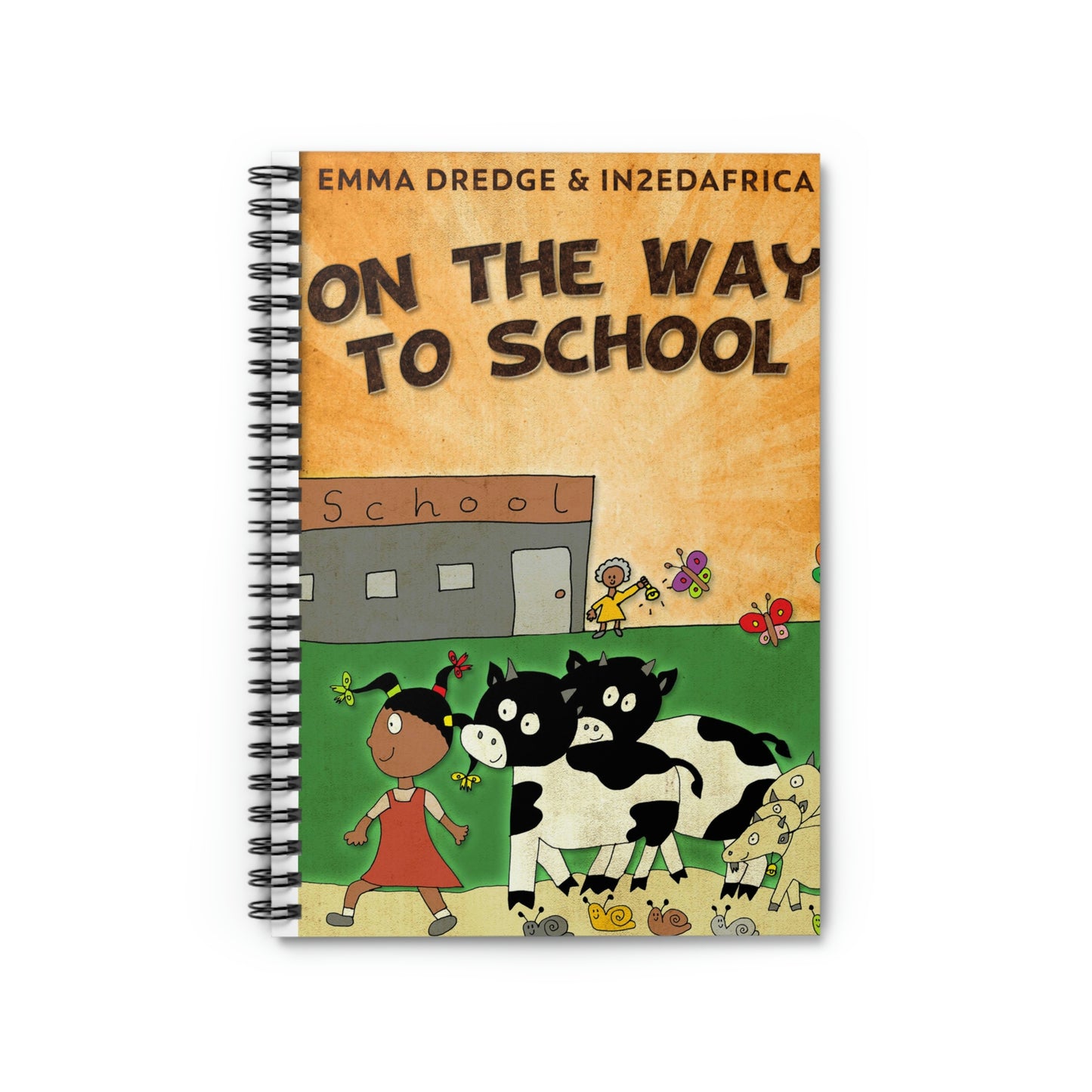 On The Way To School - Spiral Notebook