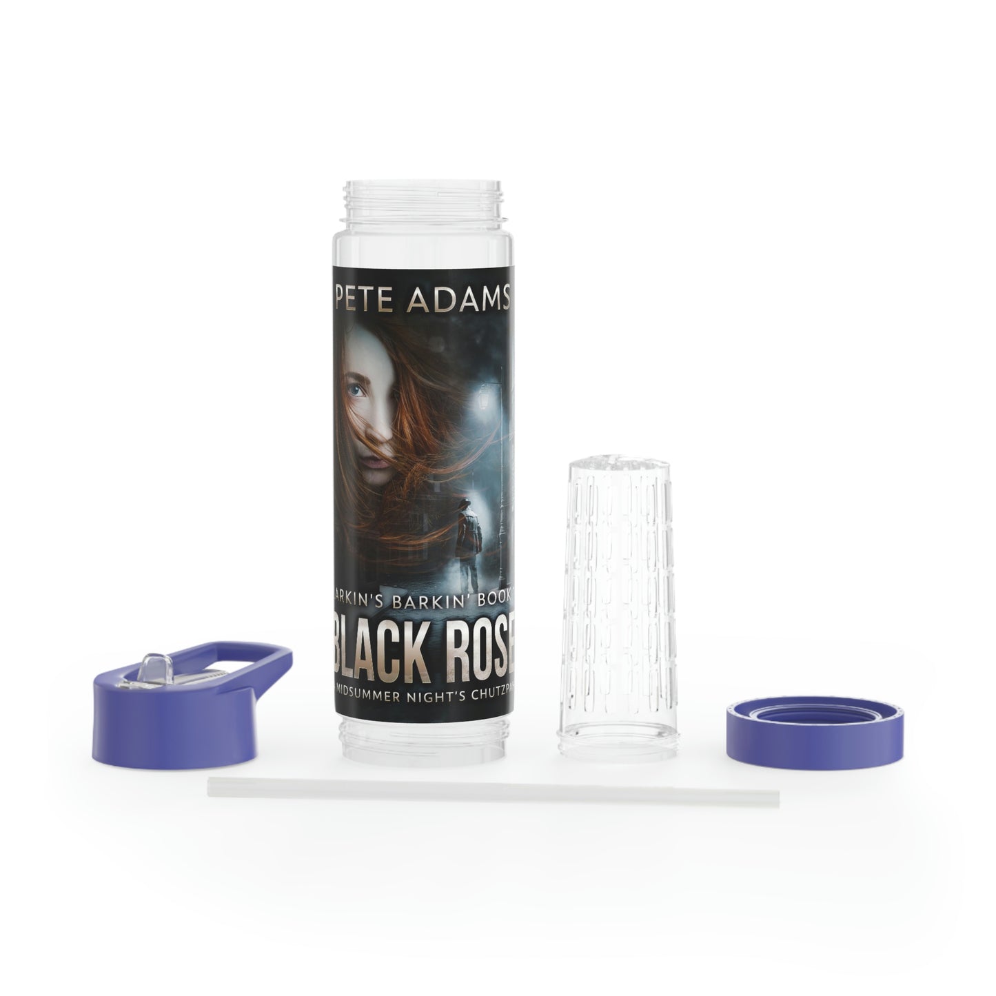 Black Rose - Infuser Water Bottle