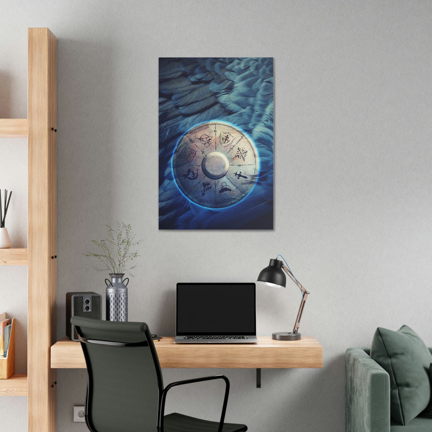 The Blue Shield - Canvas