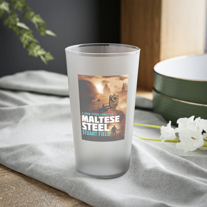 Maltese Steel - Frosted Pint Glass