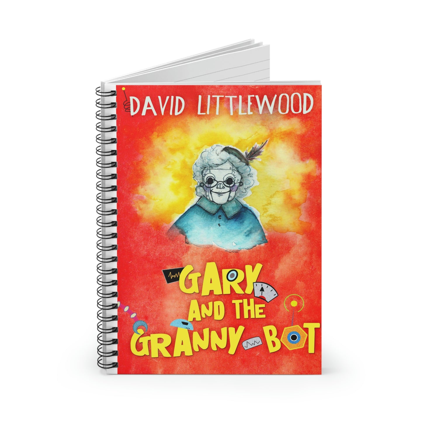 Gary And The Granny-Bot - Spiral Notebook