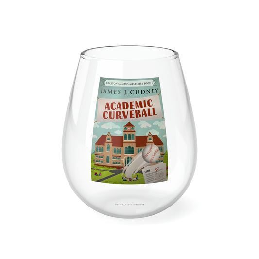 Academic Curveball - Stemless Wine Glass, 11.75oz