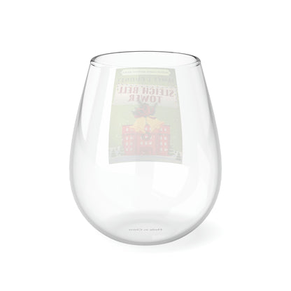 Sleigh Bell Tower - Stemless Wine Glass, 11.75oz