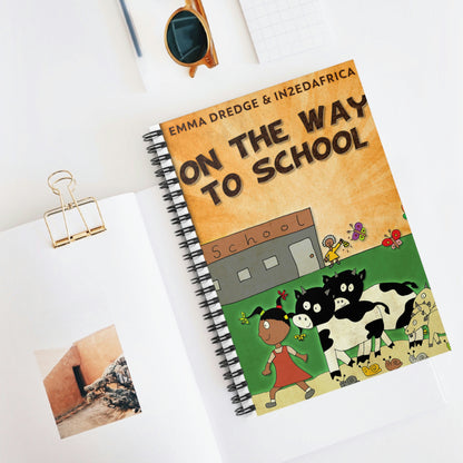 On The Way To School - Spiral Notebook