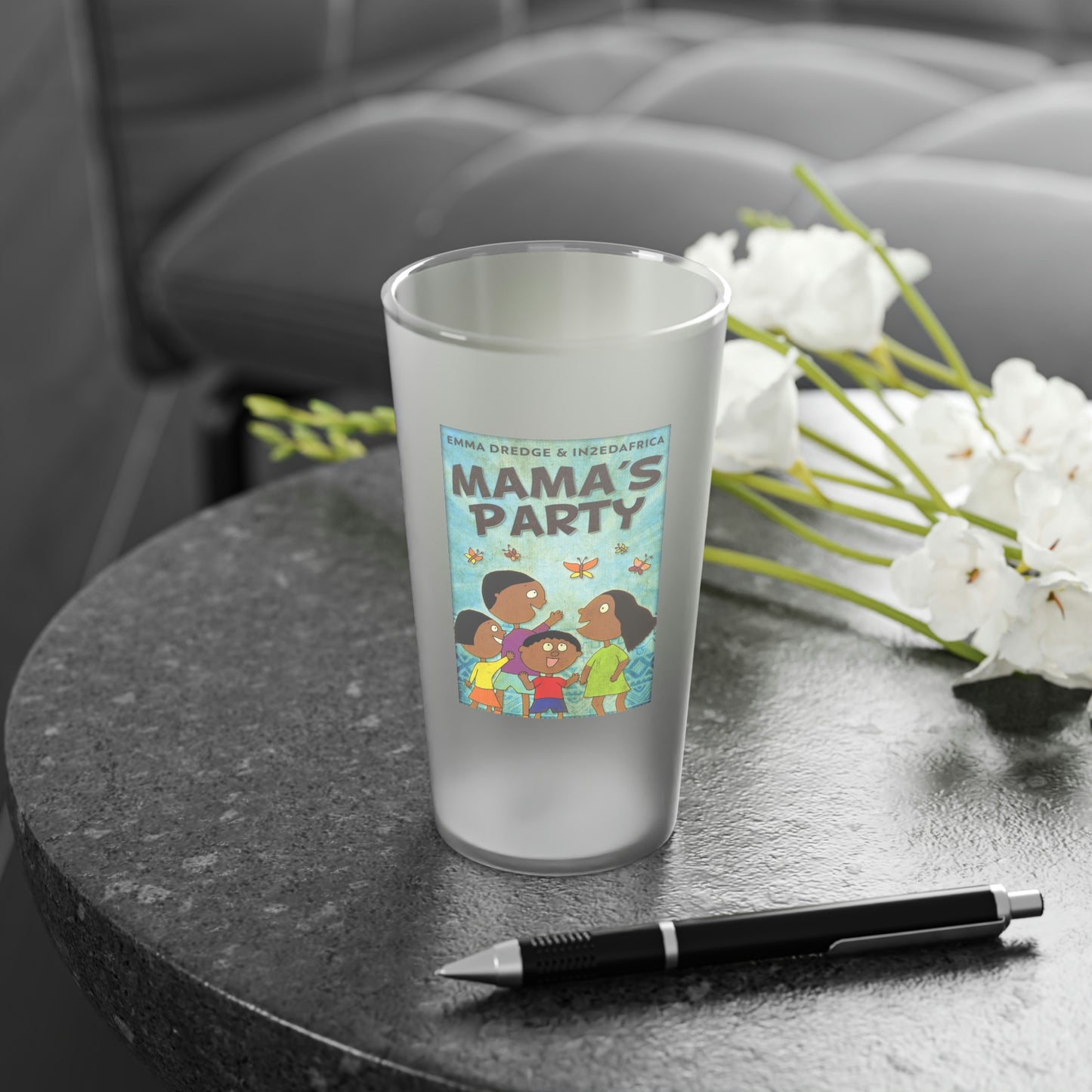 Mama's Party - Frosted Pint Glass