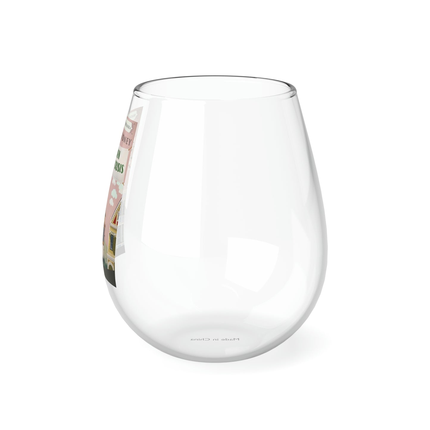 Mistaken Identity Crisis - Stemless Wine Glass, 11.75oz