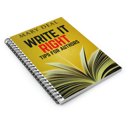 Write It Right - Spiral Notebook