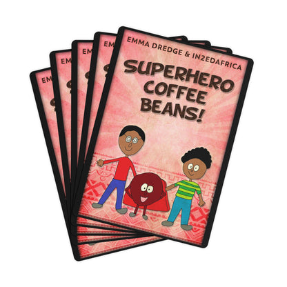 Superhero Coffee Beans! - Playing Cards