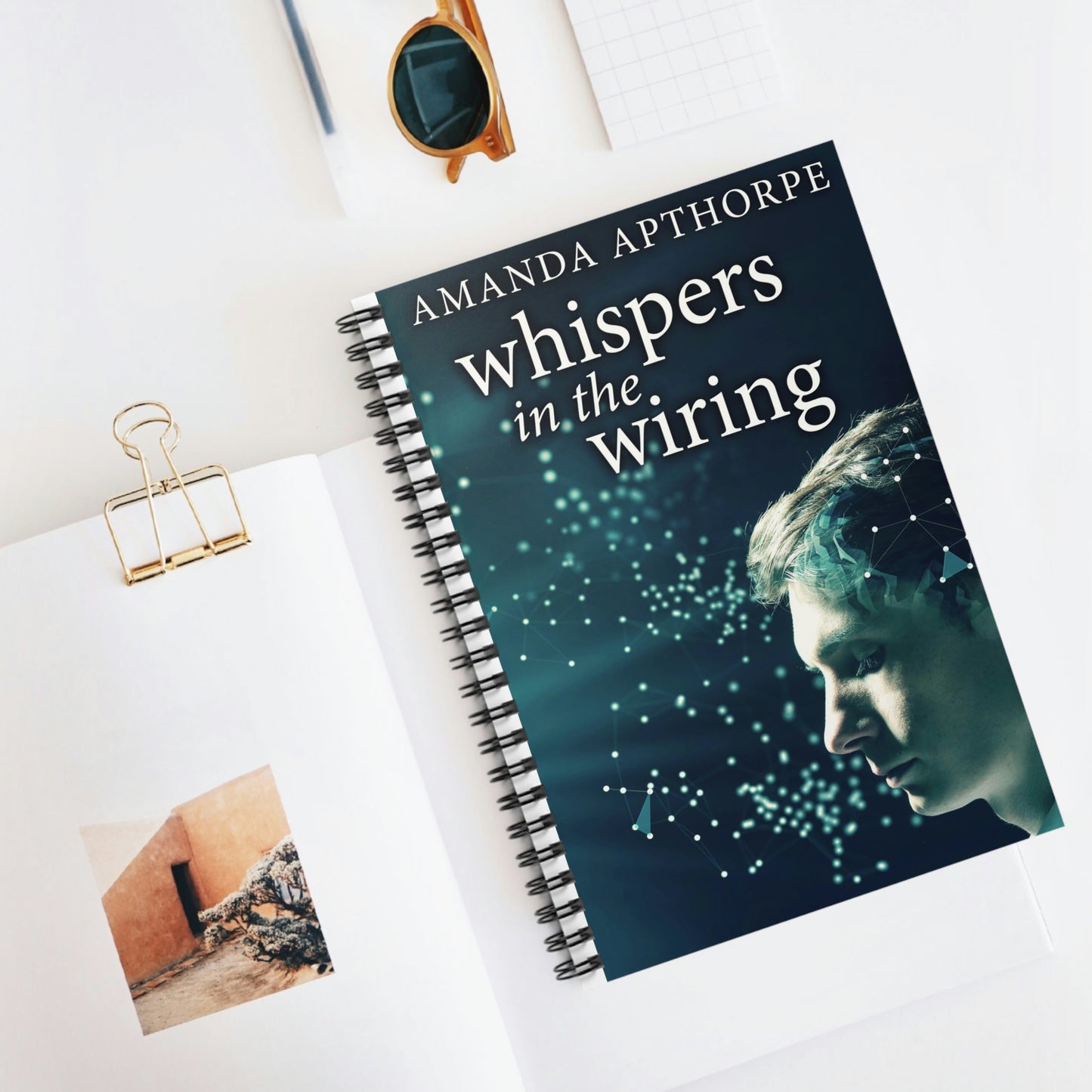 Whispers In The Wiring - Spiral Notebook