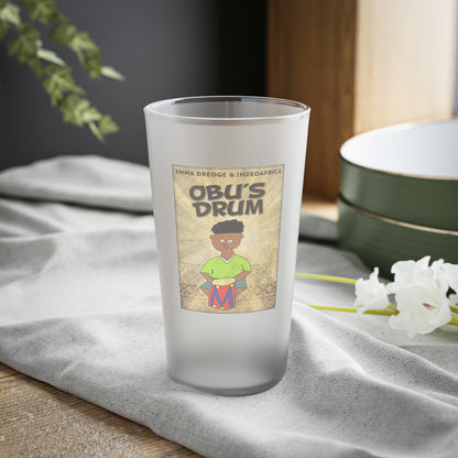 Obu's Drum - Frosted Pint Glass