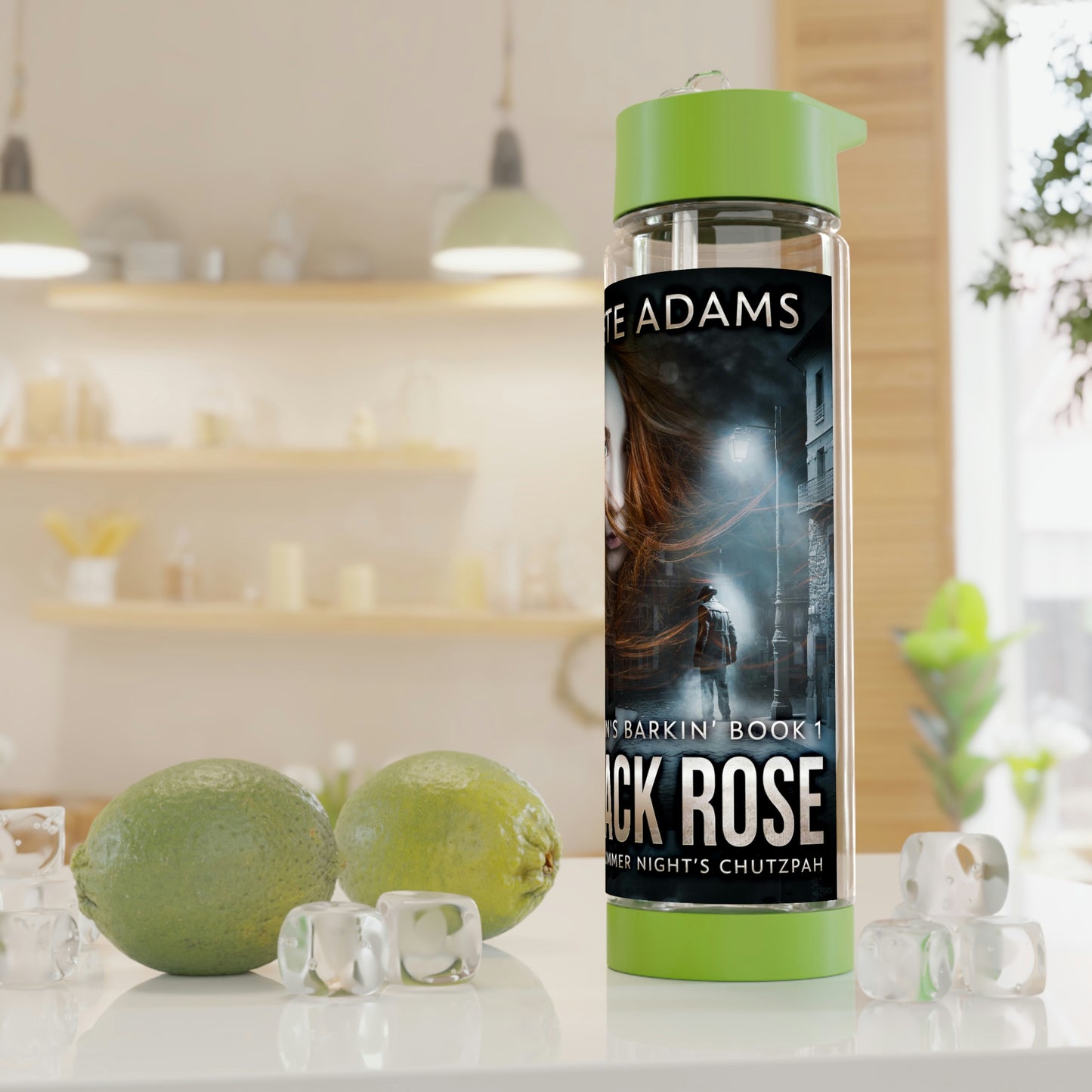 Black Rose - Infuser Water Bottle