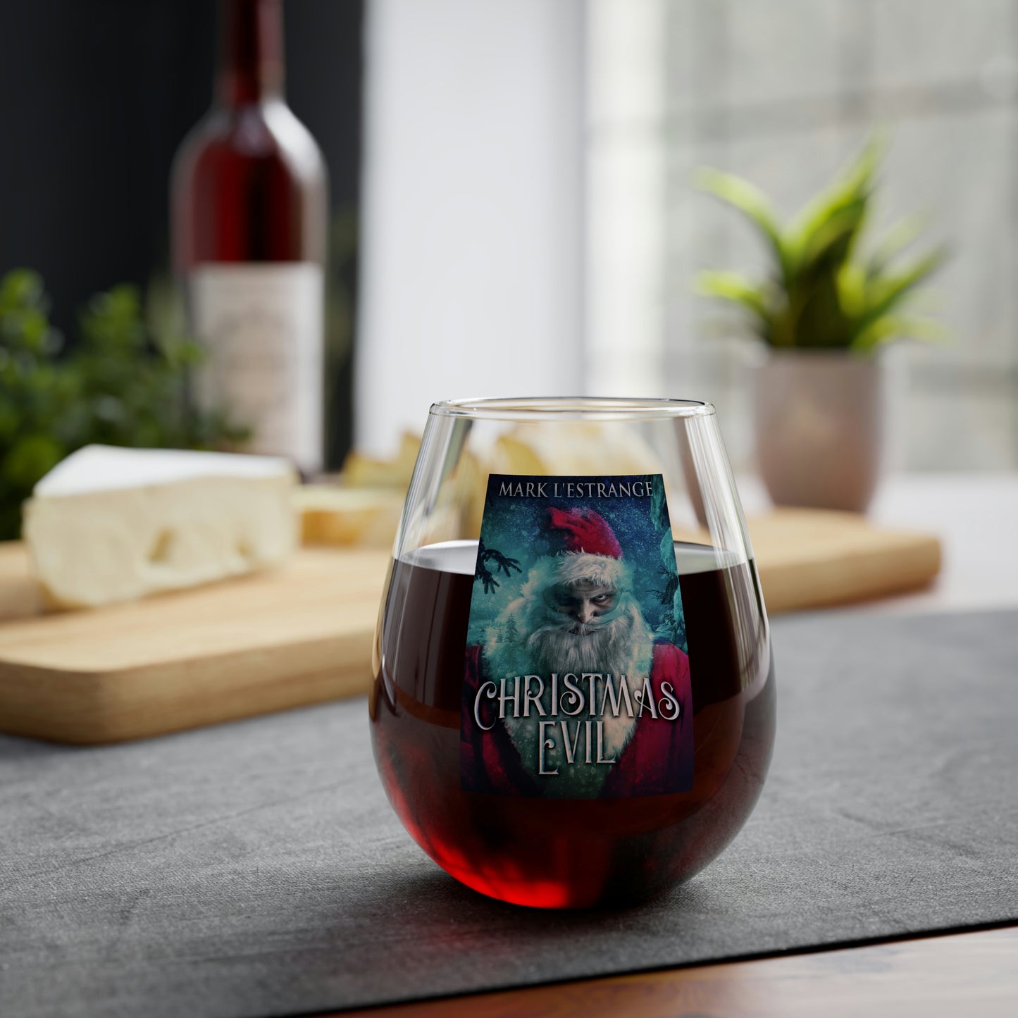 Christmas Evil - Stemless Wine Glass, 11.75oz