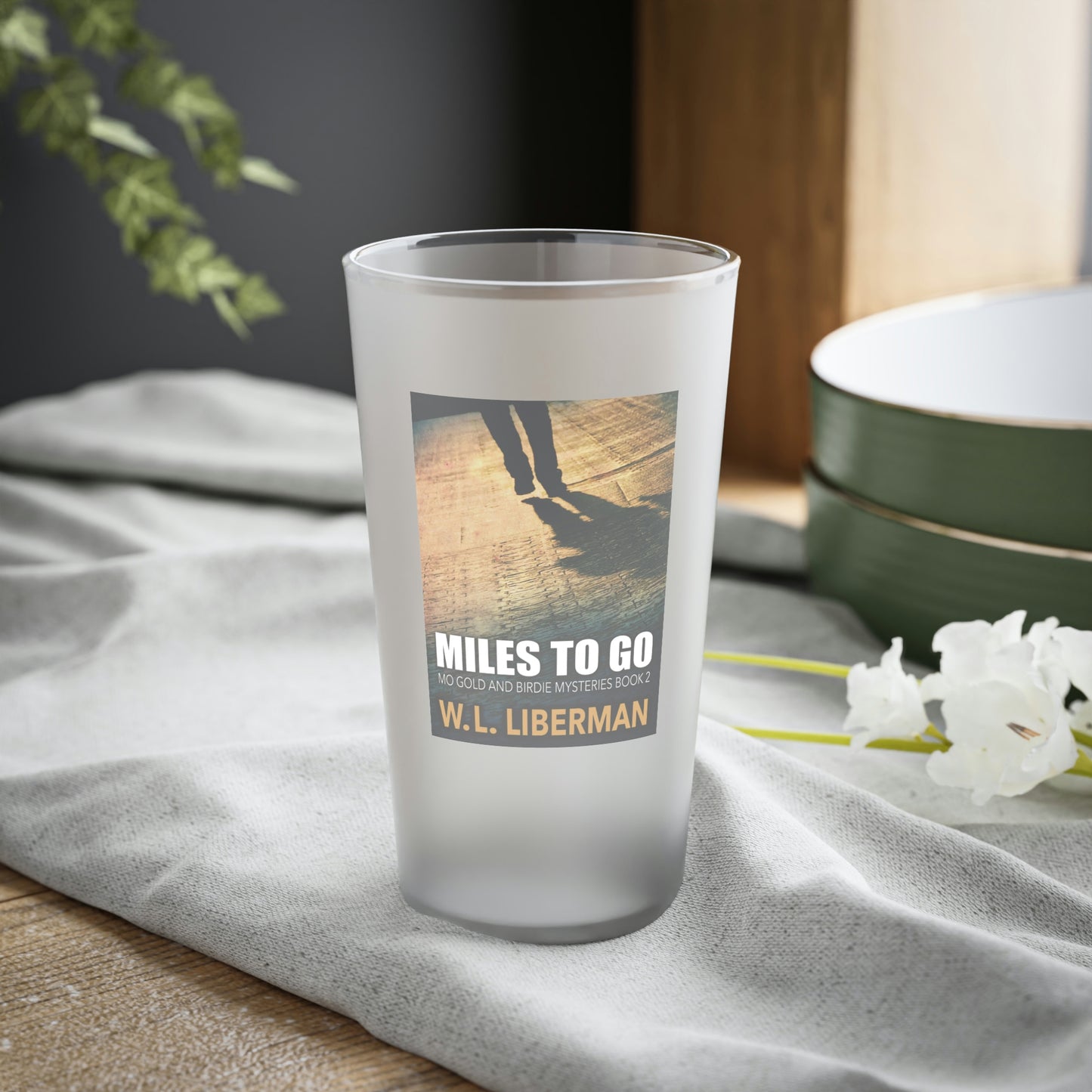 Miles To Go - Frosted Pint Glass