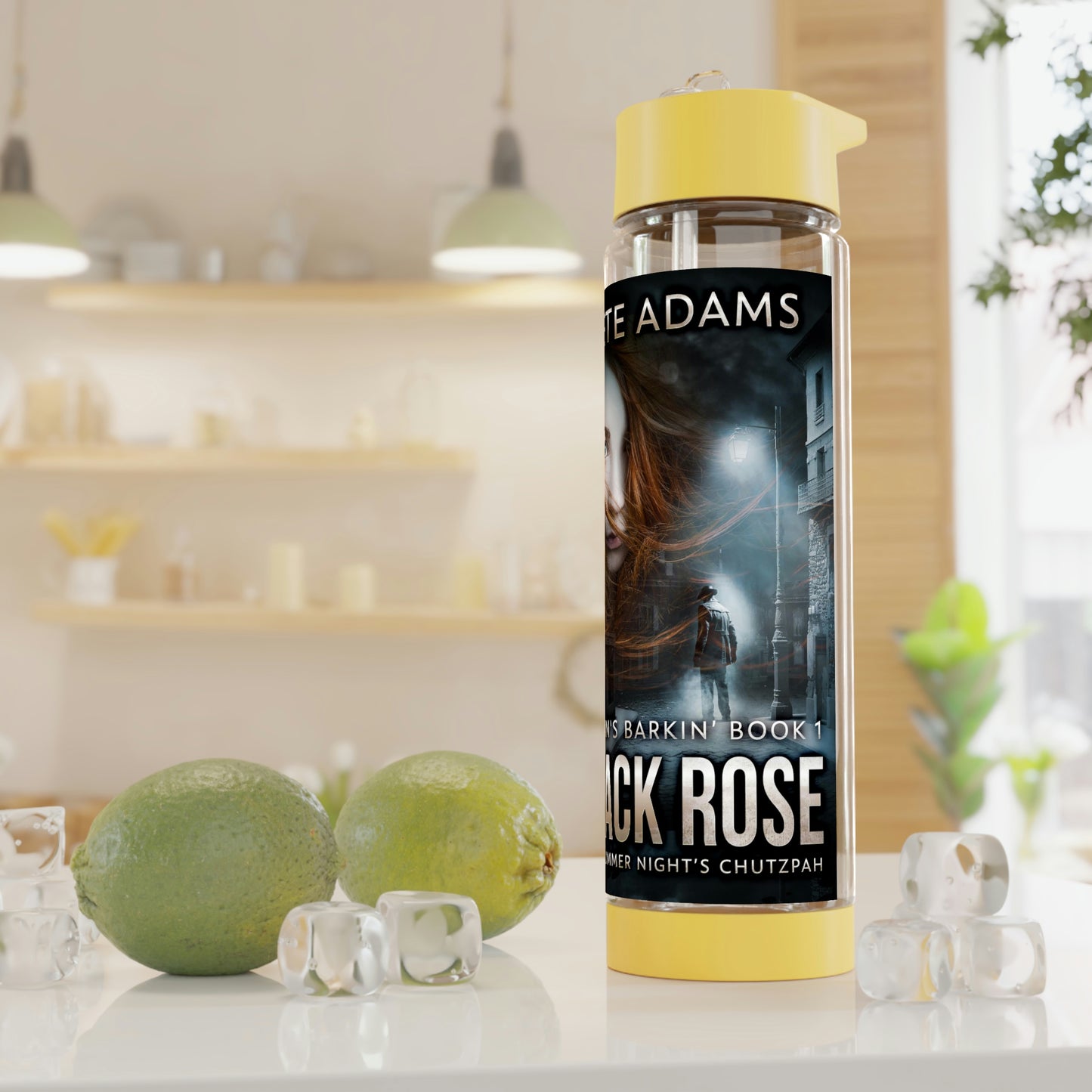 Black Rose - Infuser Water Bottle