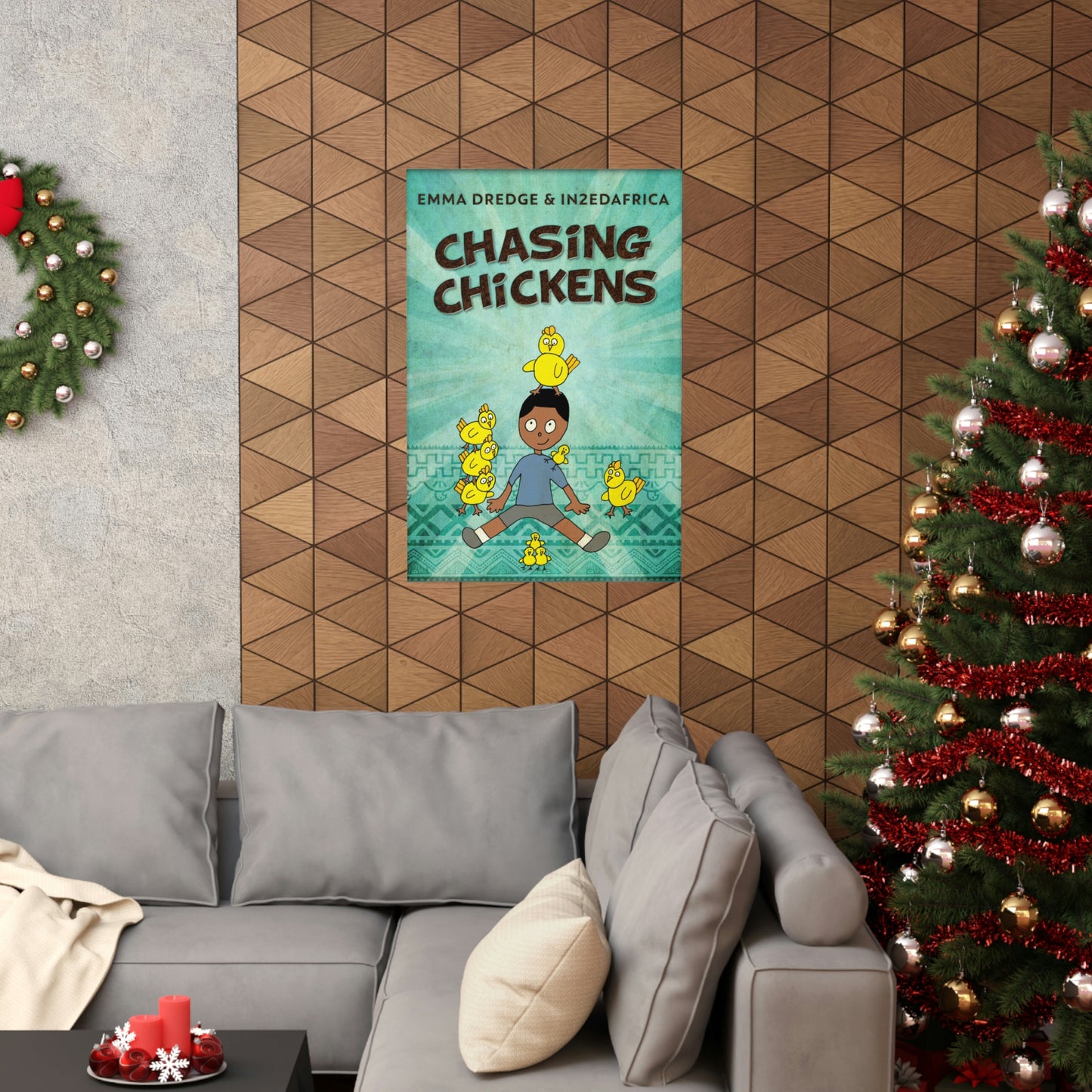 Chasing Chickens - Matte Poster