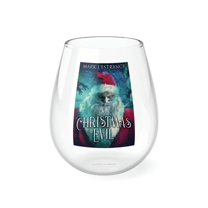 Christmas Evil - Stemless Wine Glass, 11.75oz