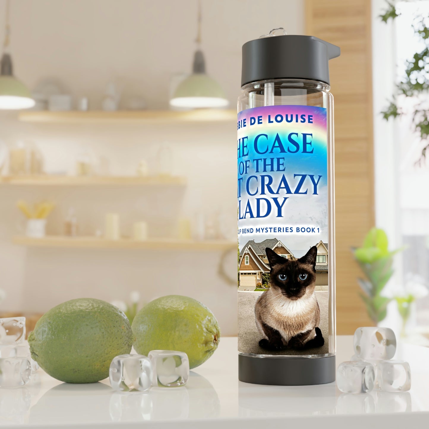 The Case Of The Cat Crazy Lady - Infuser Water Bottle