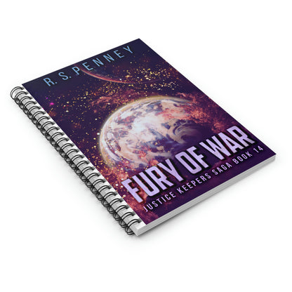 Fury Of War - Spiral Notebook