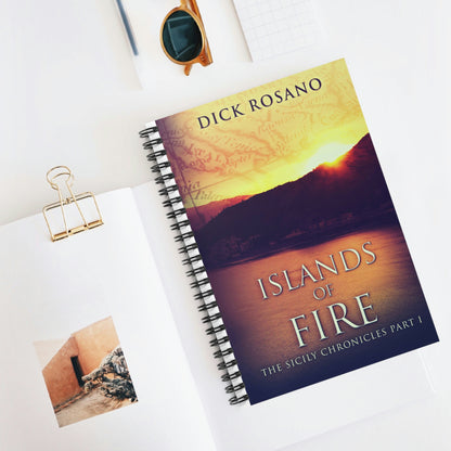 Islands Of Fire - Spiral Notebook