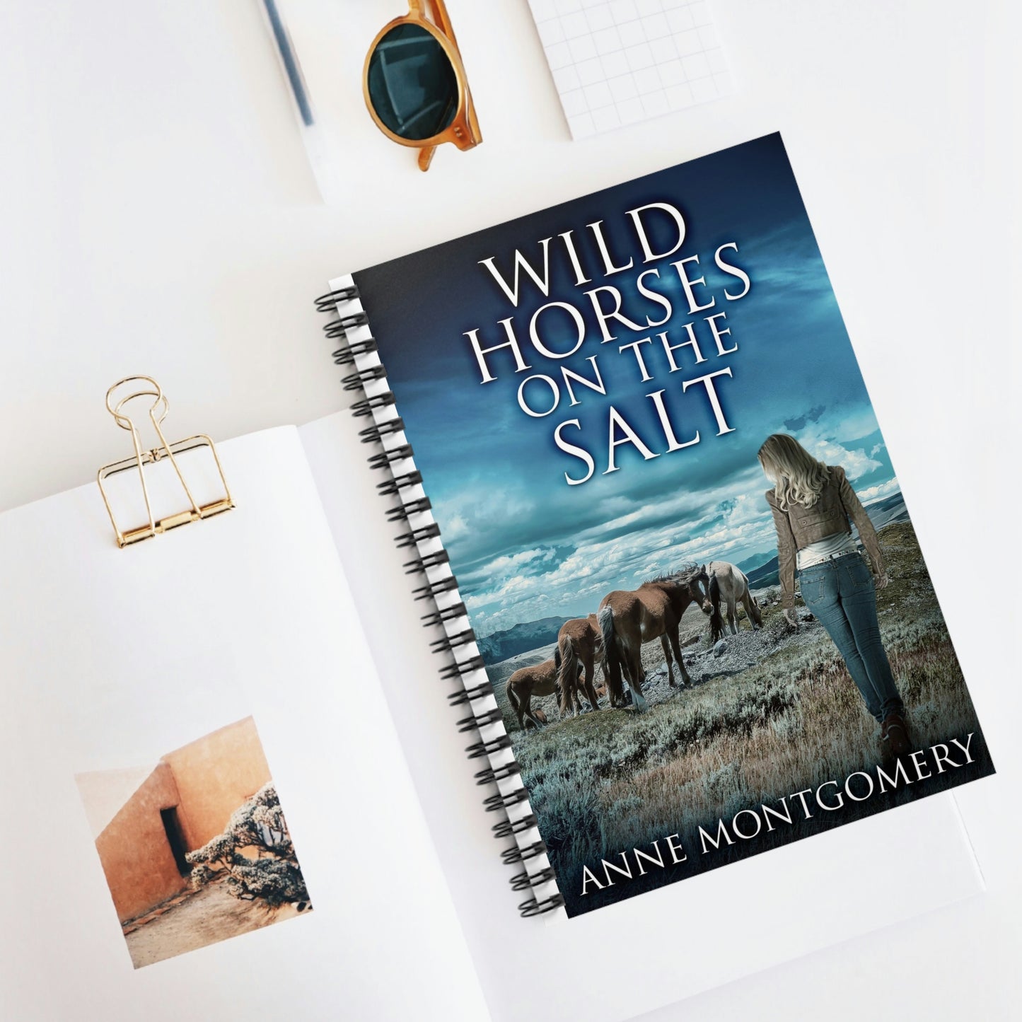 Wild Horses On The Salt - Spiral Notebook