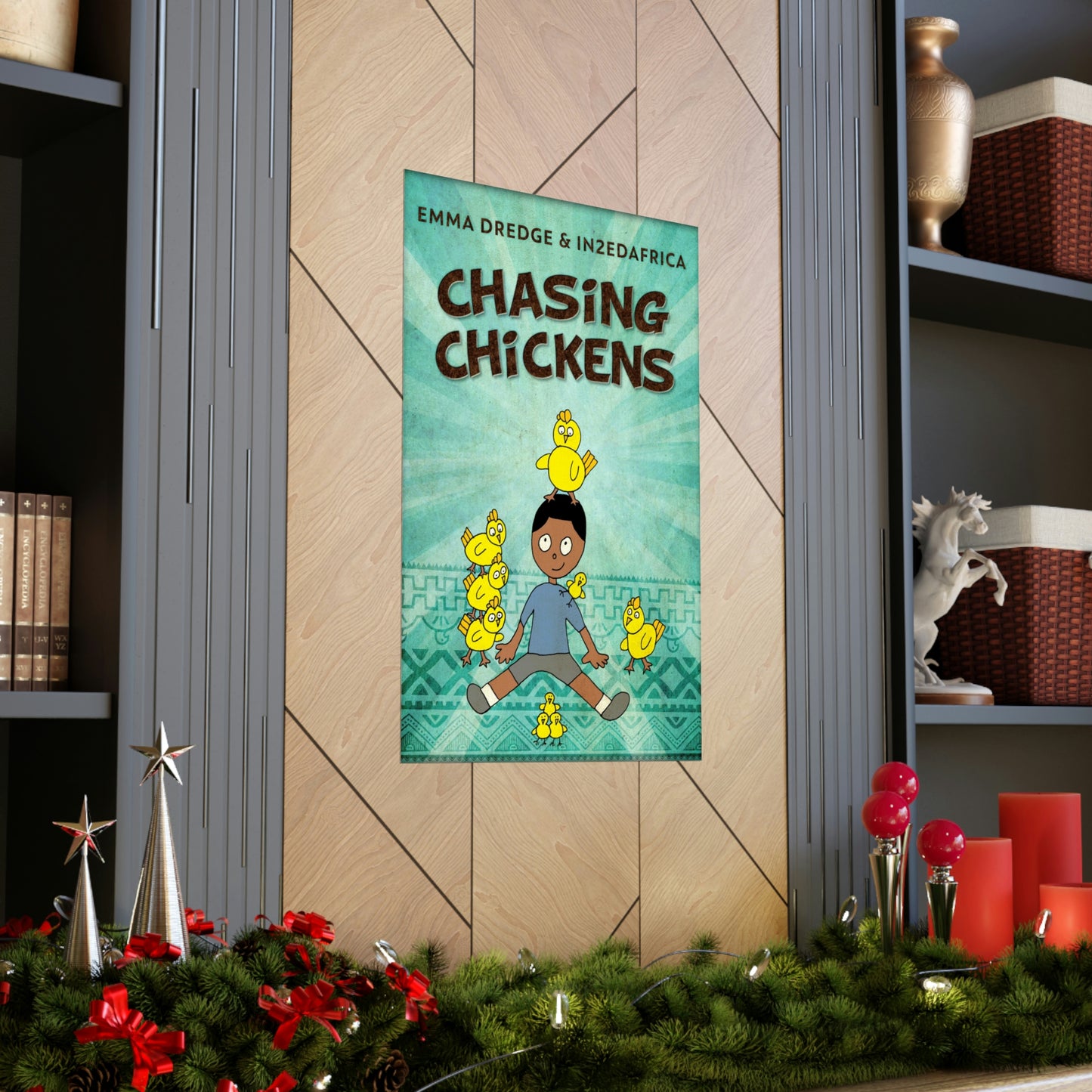 Chasing Chickens - Matte Poster