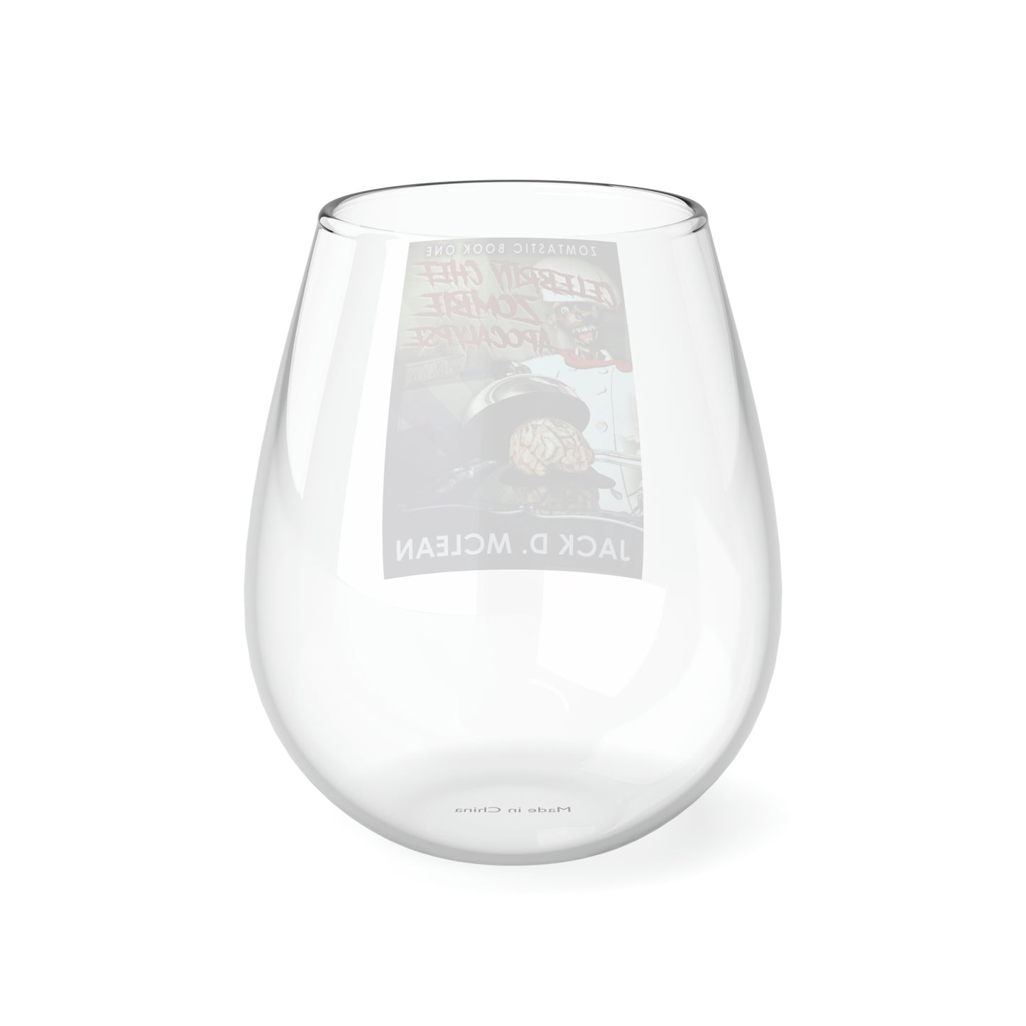 Celebrity Chef Zombie Apocalypse - Stemless Wine Glass, 11.75oz