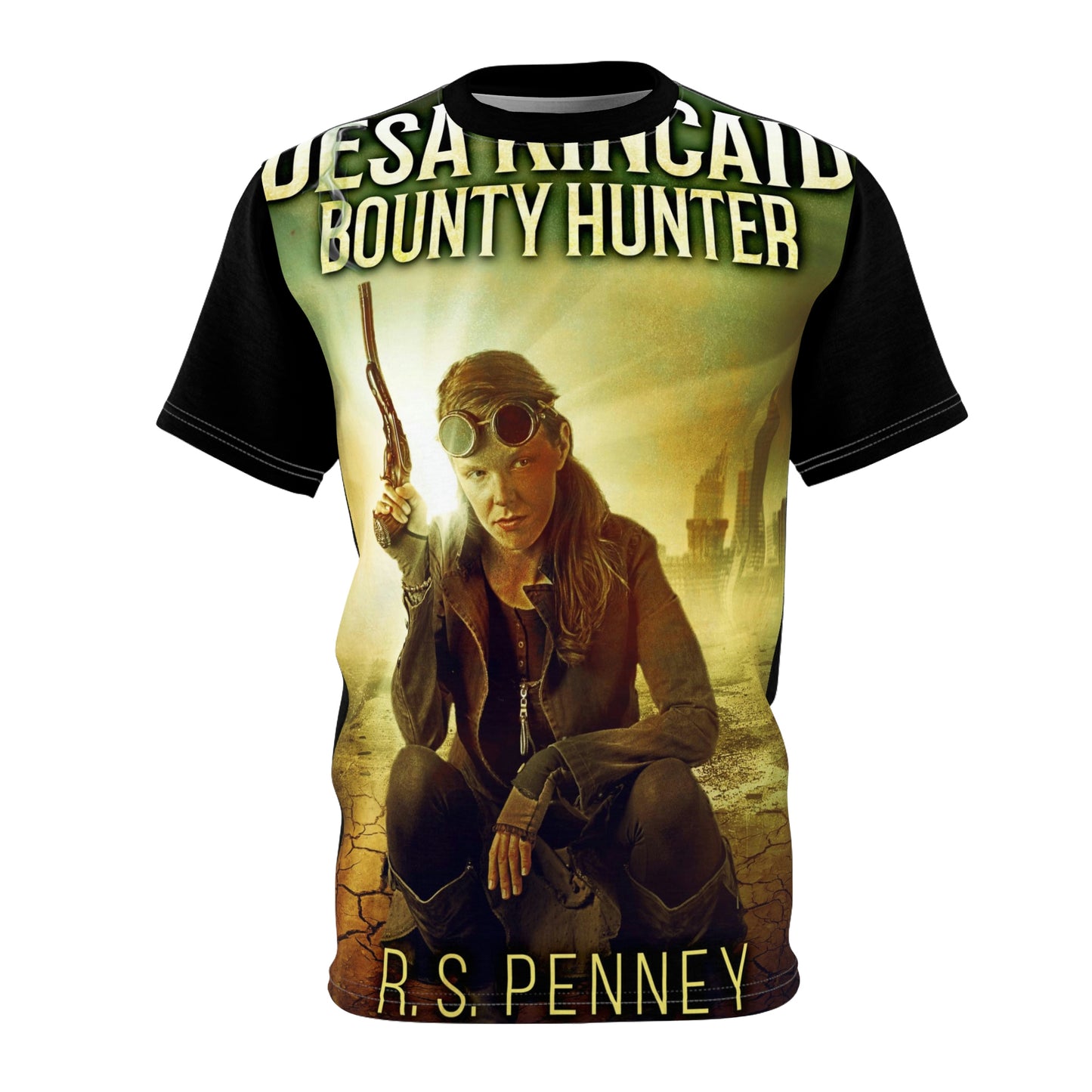 Desa Kincaid - Bounty Hunter - Unisex All-Over Print Cut & Sew T-Shirt