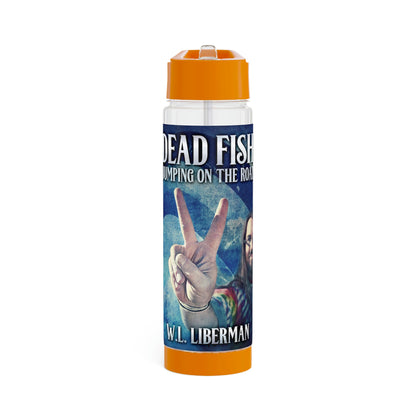 Dead Fish Jumping On The Road - Infuser Water Bottle