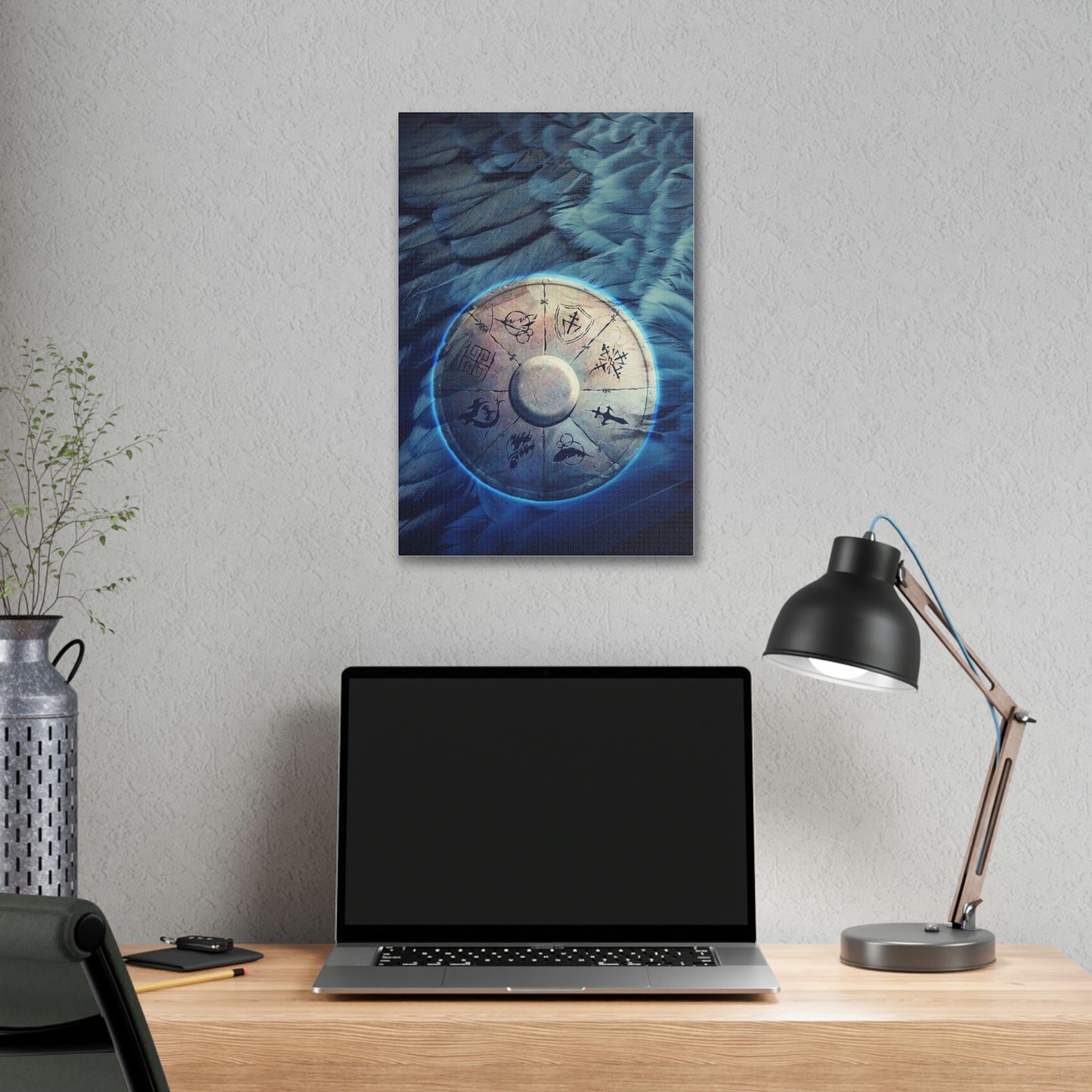 The Blue Shield - Canvas