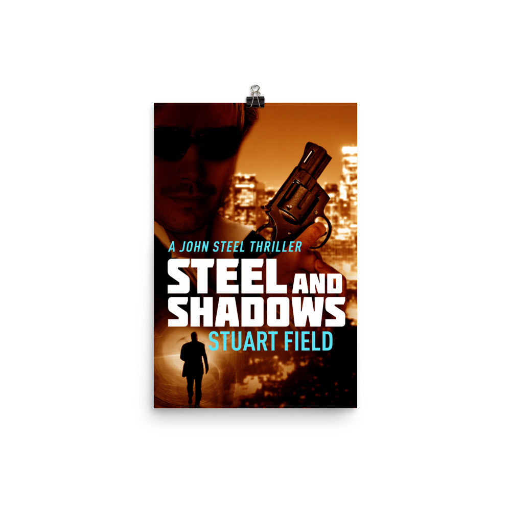 poster with cover art from Stuart Field's book Steel And Shadows