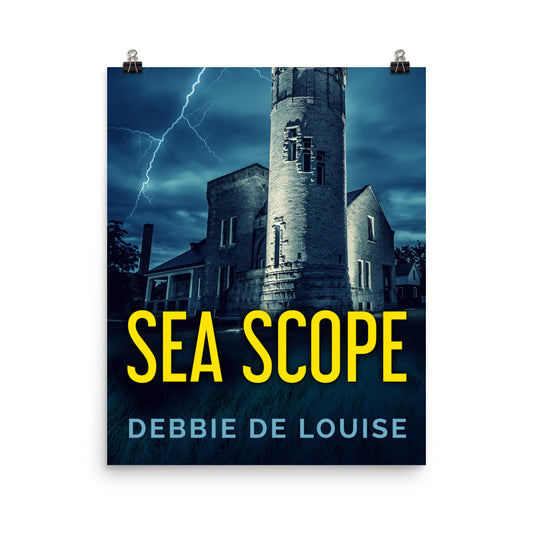 poster with cover art from Debbie De Louise's book Sea Scope