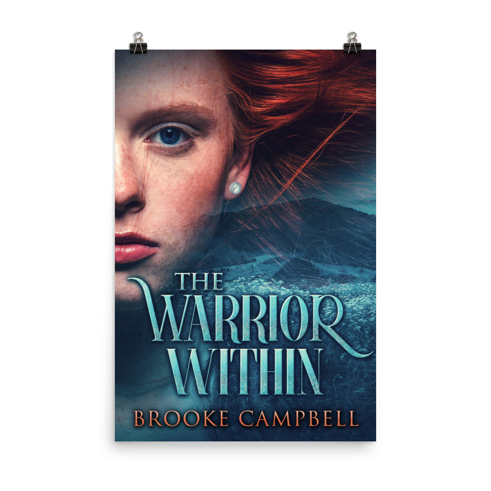 poster with cover art from Brooke Campbell's book The Warrior Within