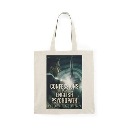 Confessions Of An English Psychopath - Natural Tote Bag